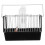 3Pcs Durable Black Plastic Portable Bird Cage Handheld Parrot Carrier 1