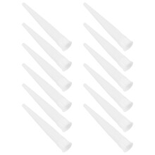 150Pcs White Reusable Caulk Nozzles with Screw Tips for Home Repairs