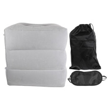 2Pièces Coussin Repose-Pieds Gonflable Réglable En PVC