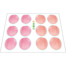 60Pcs Pink Dot Wall Decals for Kids Room Girls Bedroom Decor