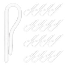 2000Pcs Transparent Plastic Shirt Clips for Storage Garment Organizing