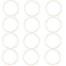 24Stk Khaki Bambusringe DIY Kreise