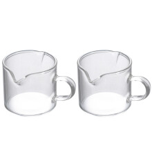 4Stk Milchbecher Transparent Doppelmund Tasse Für & Backen