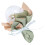 Mini Bouquet Vert Papier Ornement Maison Miniature 1