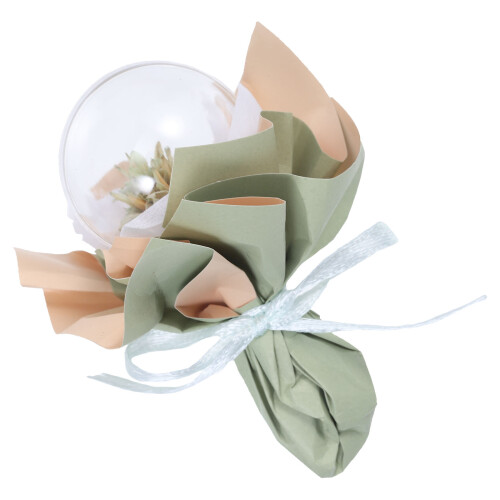 Mini Bouquet Vert Papier Ornement Maison Miniature