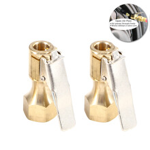 4Stk Heavy-Duty Messing Lock-on Luftanschluss Für Reifen, Goldfarben