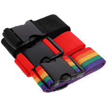 9Pcs Adjustable Luggage Straps with Buckle Assorted Colors Heavy Duty