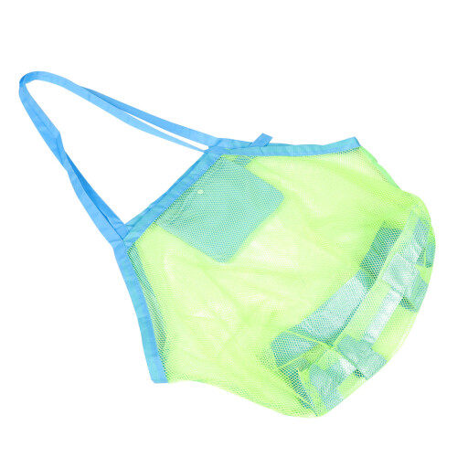 4Pcs Kids Mesh Beach Bags Multi-Function Shell Collection Toy Storage