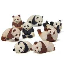 24Pièces Figurines Panda DIY Résine Adorables Décoration