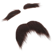 5Ensembles Ensemble Faux Sourcils Barbe Noir Cosplay Adhésif