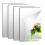 12Pcs White Acrylic Mirror DIY Stickers for Home Wall Reflection 1