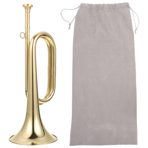 3Sets Simple Beginner Trumpet Bugle for School Band High-Class Brass
