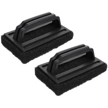 6Pcs Grill Cleaning Brush Bbq Scrubber Black PP Sponge Durable Outdoor