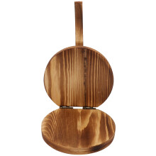 2Pcs Light Brown Wooden Dough Mold Dumpling Wrapper Maker for Cooking