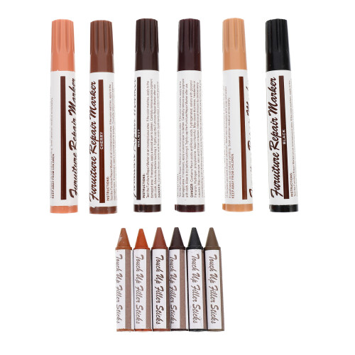 24Pièces Kit Bois Couleurs Assorties