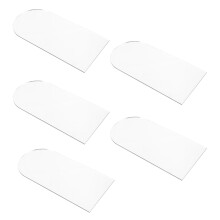 10Pcs DIY Acrylic Mirror Sheets Silver Durable Irregular Makeup Mirror