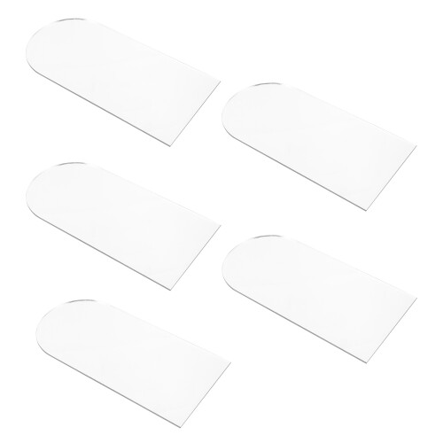 10Pcs DIY Acrylic Mirror Sheets Silver Durable Irregular Makeup Mirror