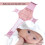 2Pièces Support Bain Bébé Rose Filet Siège Durable Nettoyage Facile 1