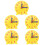 10Pcs Stable Desktop 3-Hand Link Clock Models for Early Learning 1