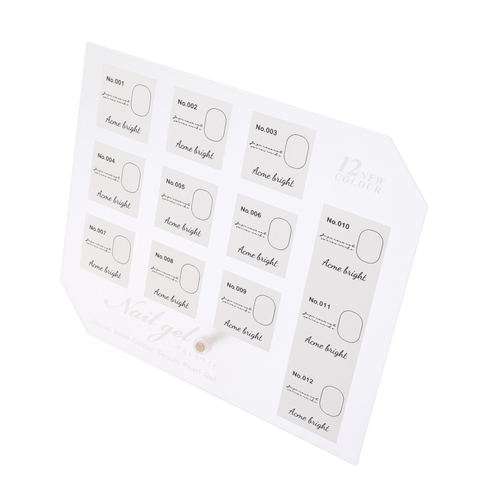 Iplusmile White 3Pcs Nail Art Display Board Acrylic Holder For Manicure Storage