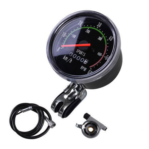 2Pcs Bike Speedometer Mechanical Odometer for Cycling