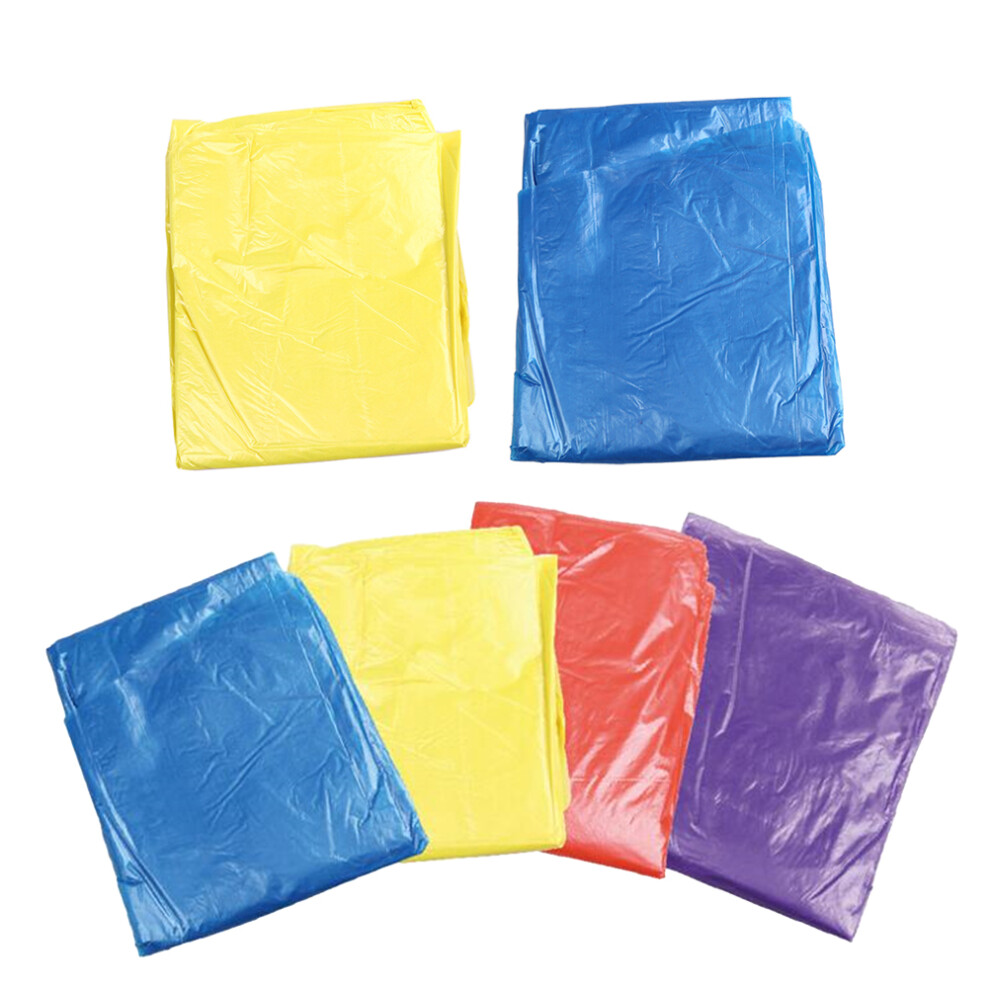 12Pcs Waterproof Adult Raincoat Thick Hoodie Disposable Assorted Color 3651435544644