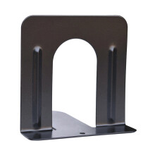 12Pcs Metal Bookends Black Nonskid Antislip Book Stoppers for Files