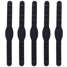 15Pcs Black Flexible Ear Protective Mask Hangers for Outdoor Use