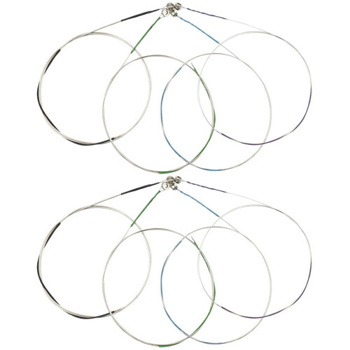 40Pcs Steel Violin Strings Set Durable Multi-Color Replacement Strings