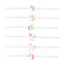 36Pcs Transparent Silicone Flash Bracelets for Children