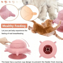 Ciuccio per Animali Domestici In Silicone, Contenitore Multifunzionale per Alimenti, Contenitore per Alimenti per Gattini, Cani e Gatti