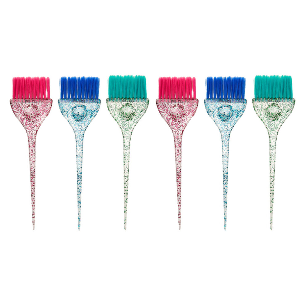 Solustre 12Pcs Portable Hair Coloring Comb Brush Durable Plastic For Hair Salon