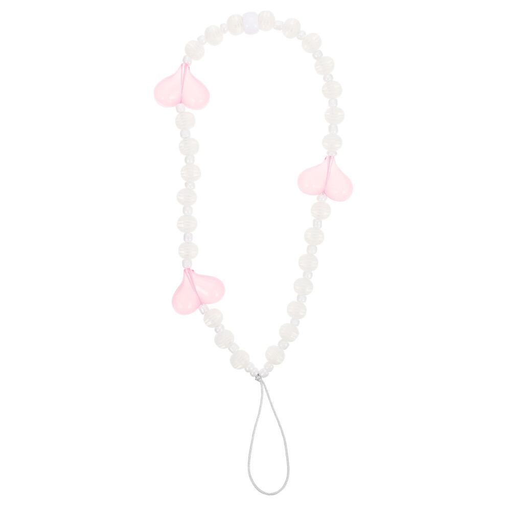 2Pcs Phone Hanging Chain Stylish Anti-Lost Mobile Phone Lanyard White 3652056613955