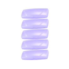 15Pcs Purple Plastic Eyeglasses Case Storage Glasses Box with Lining