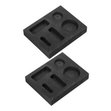 4Pièces Moulages Graphite Haute Pureté Pour Fonte Métal