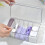 2 Pack Lash Extension Organizer, Clear Eyelash Cart Storage Boxes with 6 Compartments, Separated Large Capacity Eyelash 5