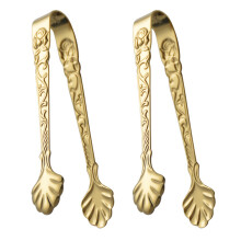 8Stk Küchenzangen Golden Mit Rose, Vielseitig Und