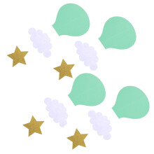 20Pcs Vibrant Hot Air Balloon Decor for Kids Room and Photo Backdrops