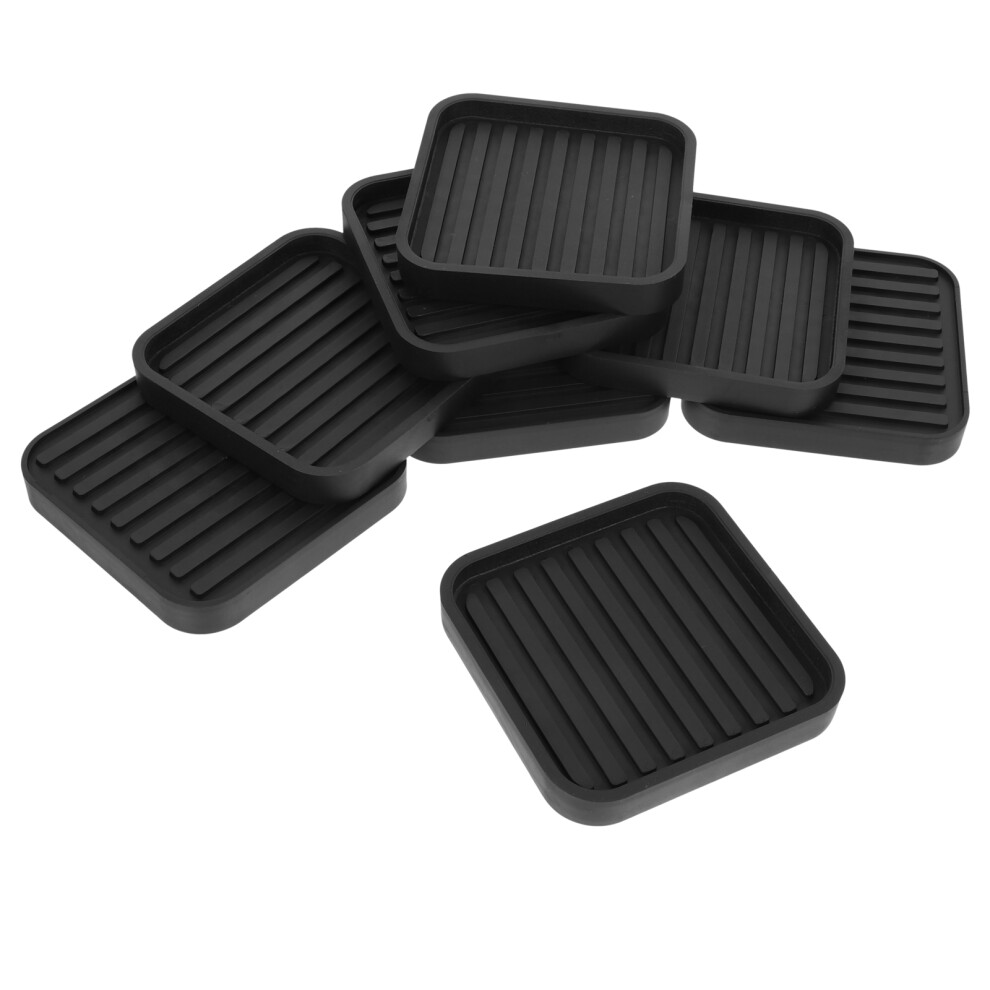 32Pcs Durable Silicone Chair Leg Protectors Furniture Feet Mats Black 3652056675205