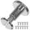 60Pcs Zinc Alloy Binding Screws Silver Flat Head for Bookbinding DIY 1