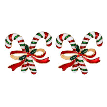 6Pcs Colorful Rhinestone Walking Stick Brooches Clothes Pins Accessory