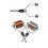 2PC Double  Bi-Ceramic Tip Fly Attaching Bobbin Holder pour Standard Bobbin Fishing Flyes Leurre Baits Making Tool 6