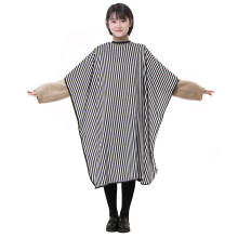 2Pcs Waterproof Dacron Hair Cutting Cape Multi Stripe Design Salon Use