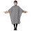2Pcs Waterproof Dacron Hair Cutting Cape Multi Stripe Design Salon Use 1