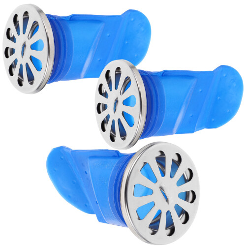 6Pcs Blue Silicone Floor Drain Cores Durable Sewer Backflow Preventer