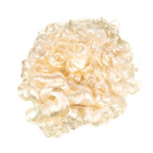 3Pcs Durable Yellow Judge Wig for Cosplay Lawyer Costume