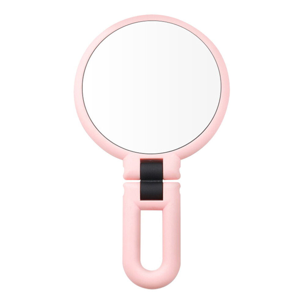 Aboofan Pink 3Pcs Compact Magnifying Makeup Mirror Rotatable Pocket Mirror