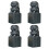 8Pcs Ebony Lion Seal Stamps Unique Crafts 1