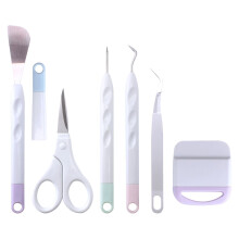 6Pièces Outils Découpe Vinyle ABS Acier Inoxydable Pour DIY Colorés