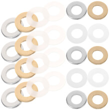 3Sets Assorted Color Flat Washers for Screws Bolts and Appliances